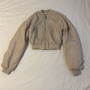 Garage Cropped Bomber Jacket